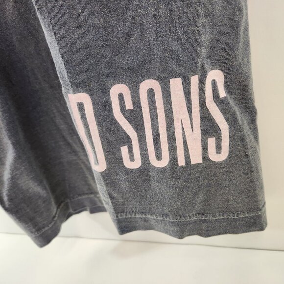 Maui & Sons Mens Tank Top Vintage 90s Faded Black Wraparound Logo - Picture 4 of 9